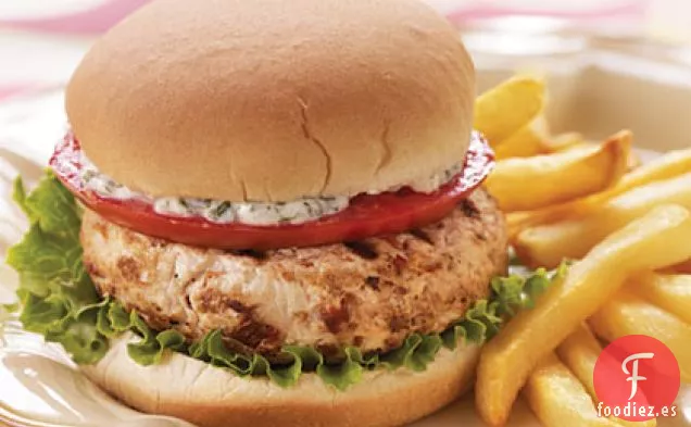 Hamburguesas de Pavo Secadas al Sol con Aïoli de Albahaca