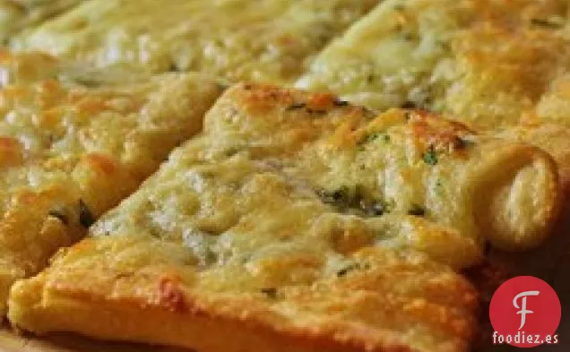 Pan Plano Con Queso Y Ajo