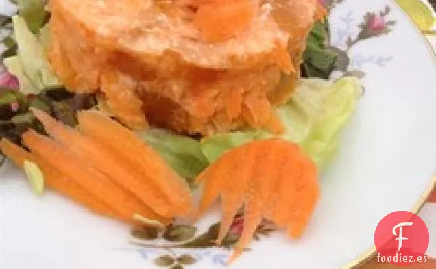 Ensalada de Gelatina de Naranja y Zanahoria