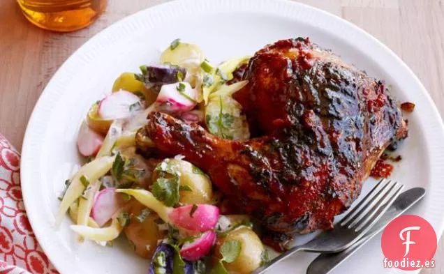 Pollo con Cerveza de Jengibre a la Parrilla