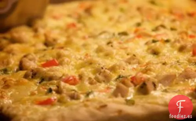 Pizza de Pollo Alfredo