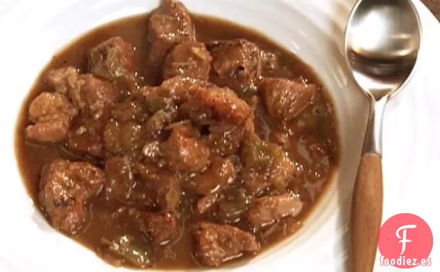 Estofado de Cerdo y Pimiento Verde