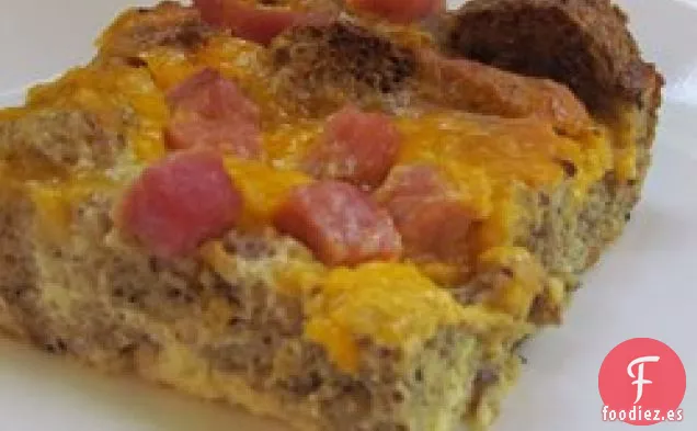 Tortilla de Jamón y Queso durante la noche