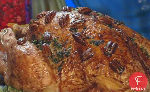 Pavo Asado con Glaseado de Nuez y Bourbon Fritos