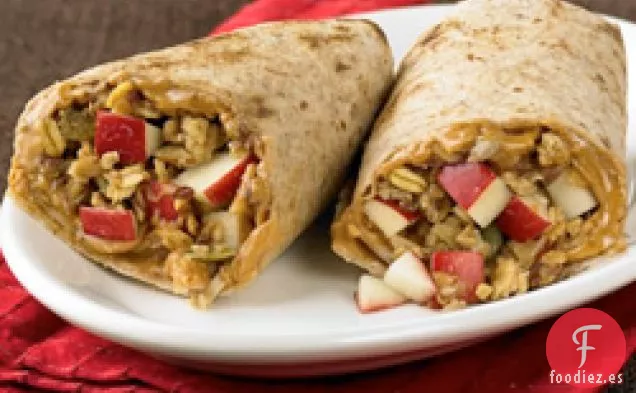 Envolturas de Mantequilla de Maní y manzana