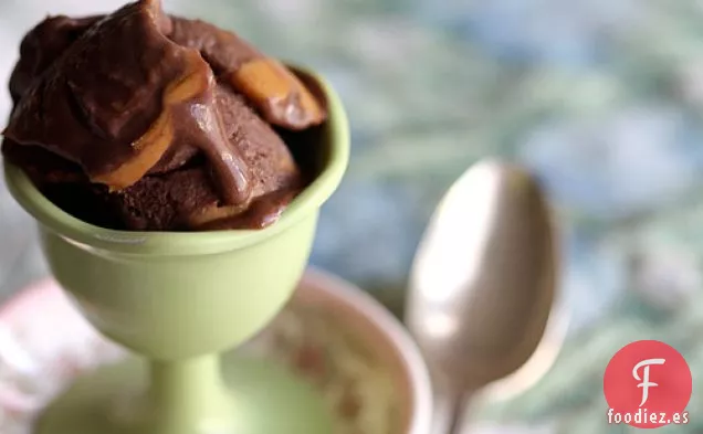 Helado de Mantequilla de Maní de Chocolate Doble