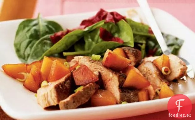 Pechugas de Pato de Cinco Especias con Membrillo Caramelizado