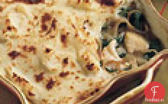 Pastel de Olla de Fletán con Corteza de Puré de Patata