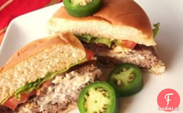 Hamburguesas de Jalapeño con Queso Crema