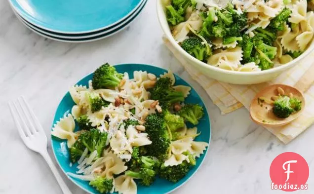 Brócoli con Pajaritas y Guisantes