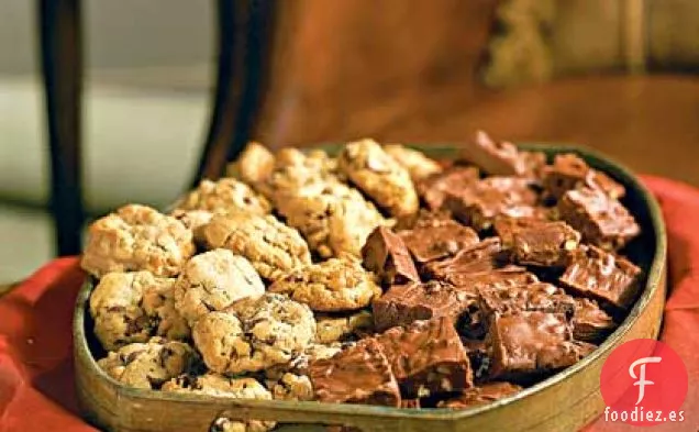 Galletas de Mantequilla de Maní y Granola de Doble Chip