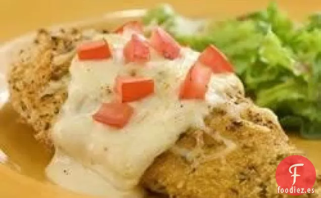 Pollo a la Parmesana Alfredo