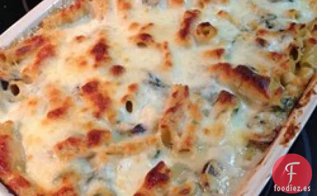 Rigatoni Cremoso de Calabacín y Espinacas