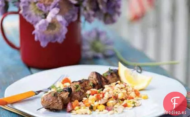 Pinchos de Cordero Picantes