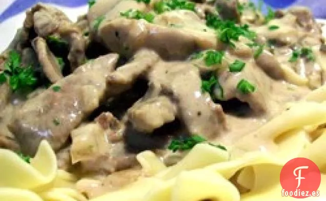 Stroganoff de Ternera de Cocción Lenta de Daria