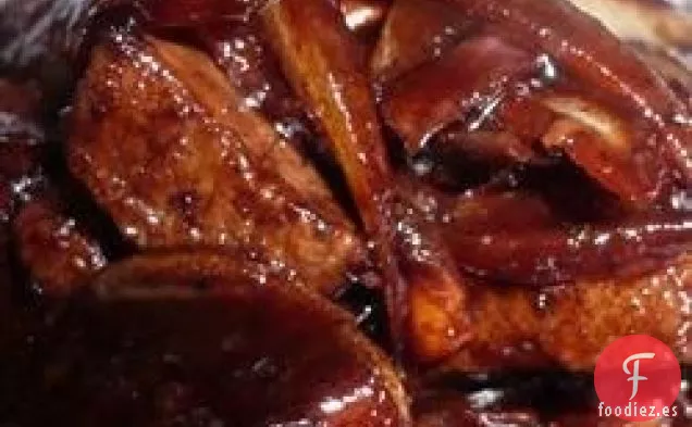 Lomo de Ternera en una Reducción de Shiitake de Oporto