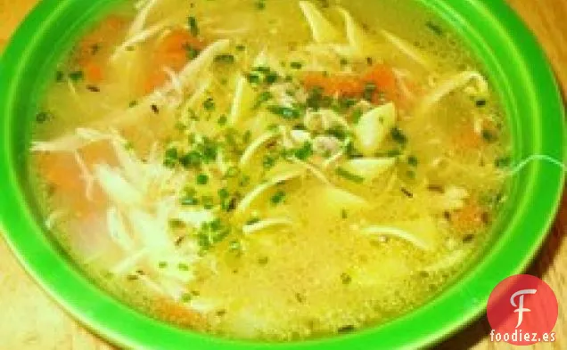 Sopa de Canción de Pollo