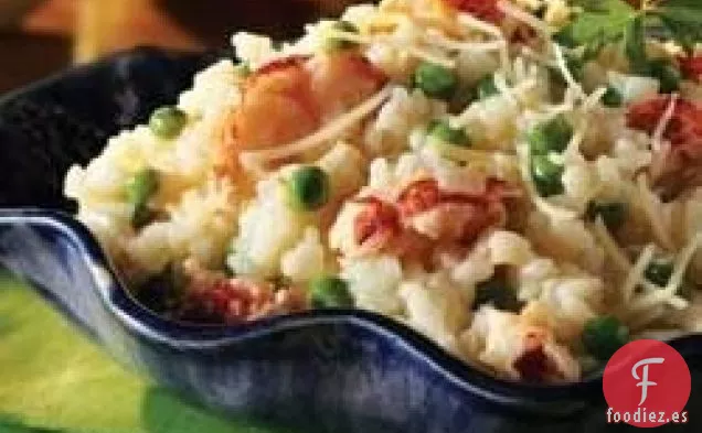 Risotto de Langosta con Guisantes