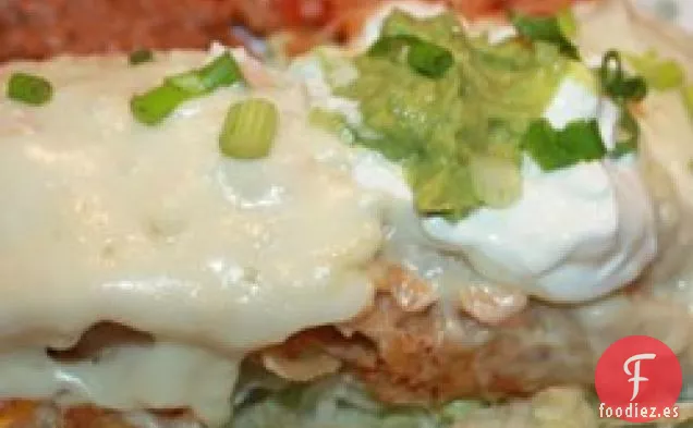 Enchiladas de Pollo Blancas Fáciles