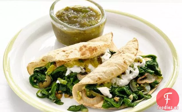 Tacos de Ricota y Espinacas