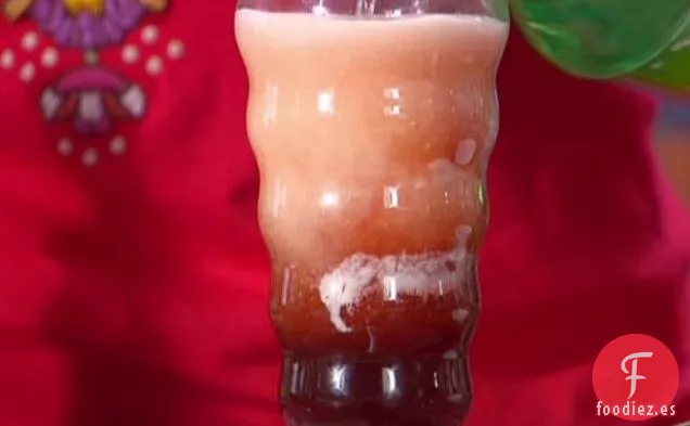 Flotador de Helado de Campos de Fresas