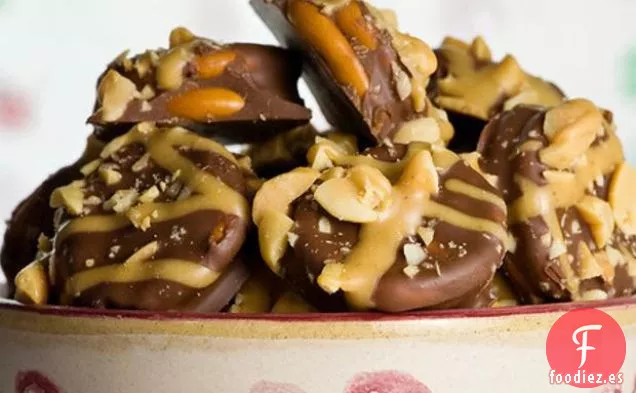 Bocados de Pretzel de Chocolate