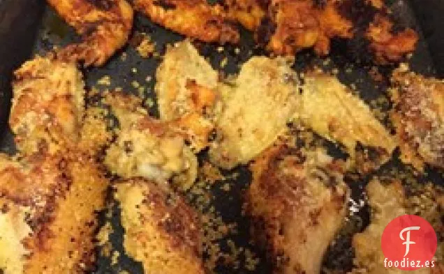 Alitas de Pollo con Ajo y Parmesano