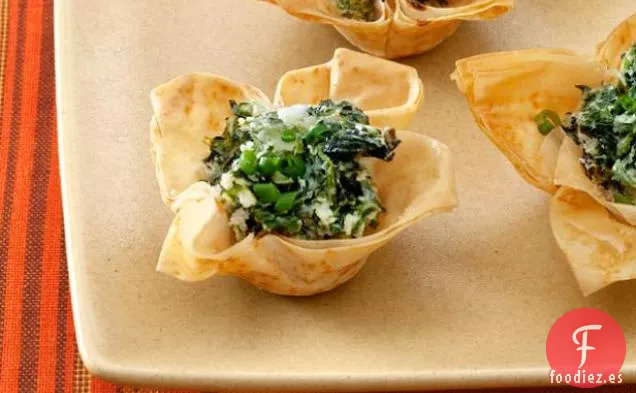 Tartaletas de Espinacas y Queso de Cabra