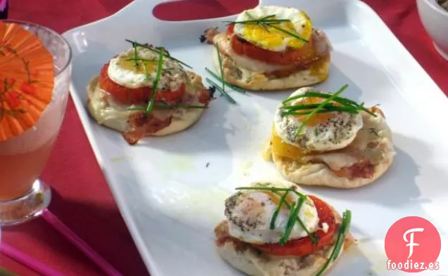 Sándwich de Jamón, Huevo y Queso en Muffin Inglés