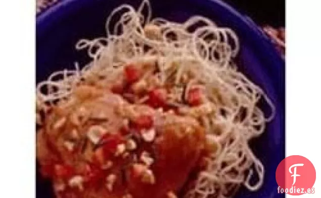 Pollo con Chile y Mantequilla de Maní