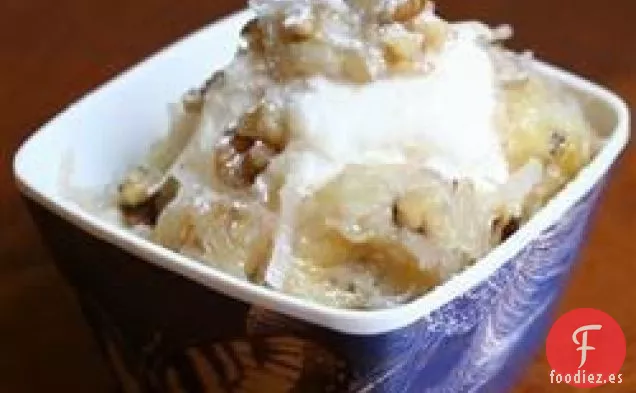 Cubierta Caliente de Helado de Plátano Tropical