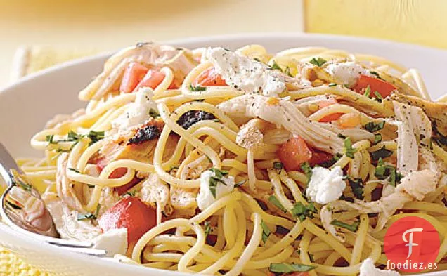 Speedy Espaguetis con Pollo y Tomate Fresco