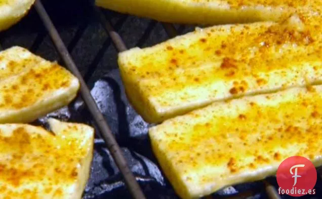 Bananas a la Parrilla con Caramelo de Nuez Nueve Brownies de Nube