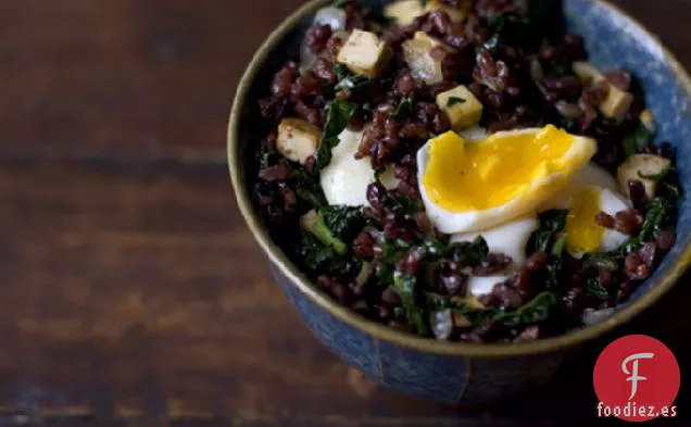 Huevos Escalfados Sobre Arroz