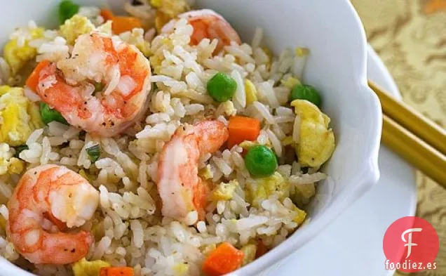 Arroz Frito con Camarones