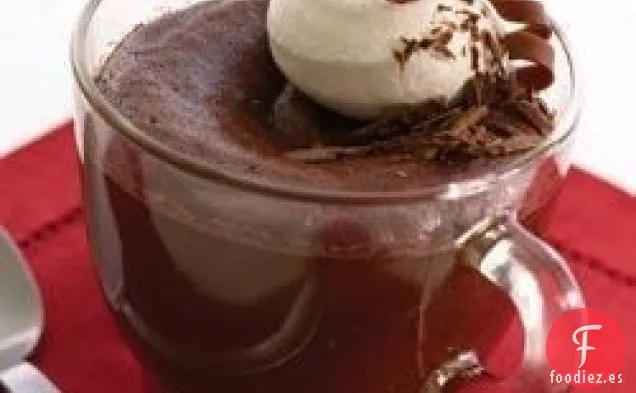 Tazas de Pudín de Chocolate Caliente
