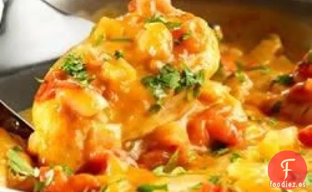 Pollo con Salsa de Queso Chipotle