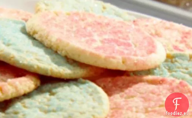 Galletas de Azúcar de Limón con Azúcar de Color de Arena