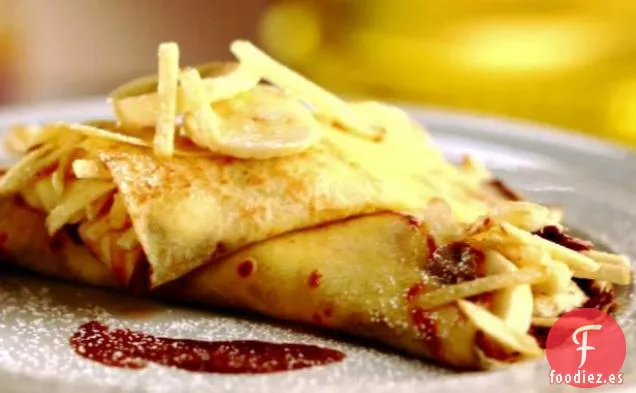 Crepe de Paja de Plátano, Avellana de Chocolate y Patata