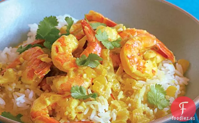 Curry de Camarones de Coco