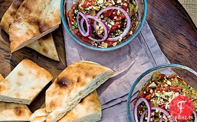 Ensalada de Berenjena a la Parrilla con Nueces