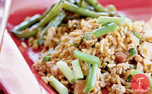 Arroz Frito con Jamón y Huevo