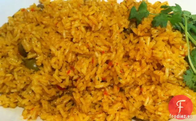 Arroz Amarillo de fondo crujiente