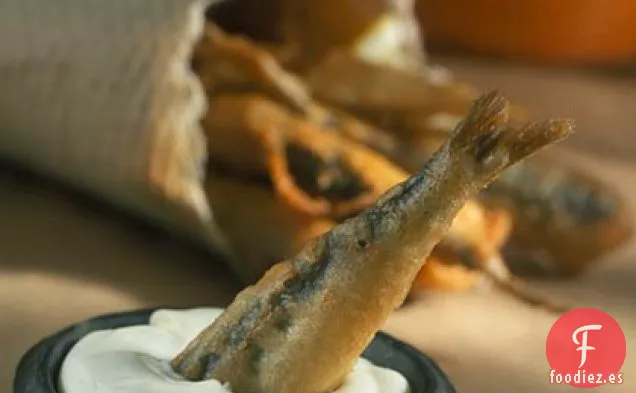 Sardinas Rebozadas con Cerveza y Mayonesa de Wasabi