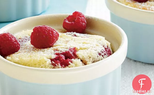 Pasteles de Budín de Frambuesa y Limón