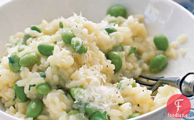 Risotto con Edamame, Ralladura de Limón y Estragón