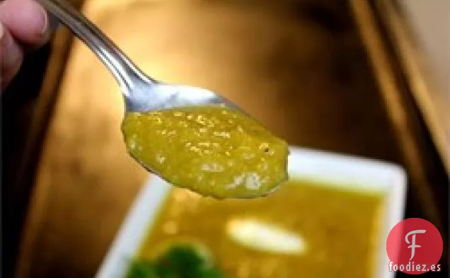 Sopa de Manzana al Curry y Puerro