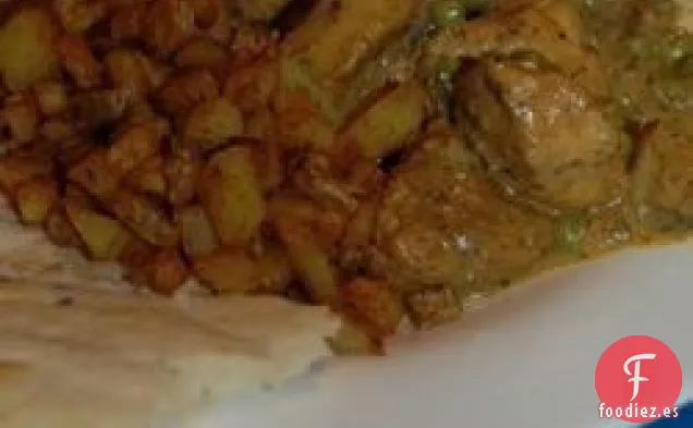Pollo al Curry Frito Seco Picante