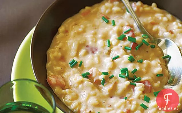 Risotto con Queso Taleggio y Tocino