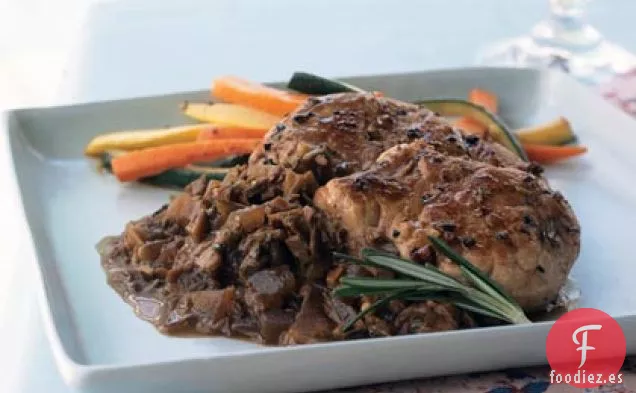 Medallones de Cerdo con Salsa de Champiñones Porcini